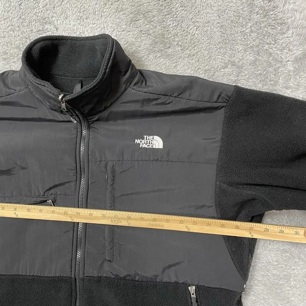 The North Face Denali Jacket Mens XL Black Fleece Polartec Zip Pockets Outdoor